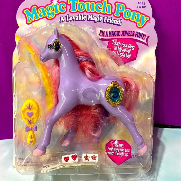 MAGIC TOUCH PONY VINTAGE 90s MAGIC JEWELS PONY SHANNON JEWELS LIGHT UP & BLINK - Picture 7 of 16
